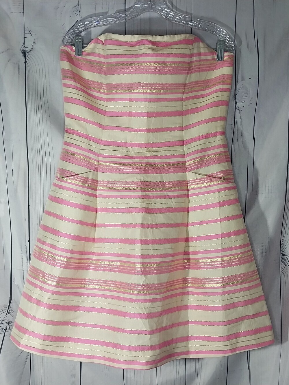 Lilly Pultizer Sherry Strapless Coquette Soroity Glam A-Line Mini Dress NWT